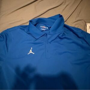 Jordan Royal Blue Polo Shirt with White Logo